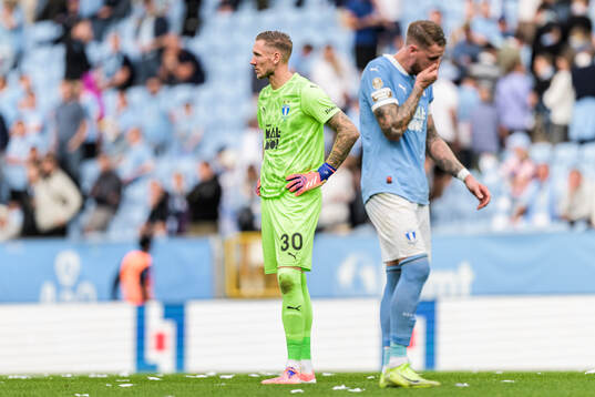 Malmö FFs Robin Olsen deppar