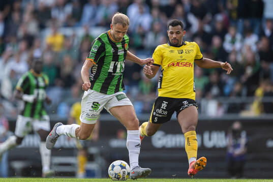 GAIS Gustav Lundgren och Elfsborgs Wenderson Oliveira do