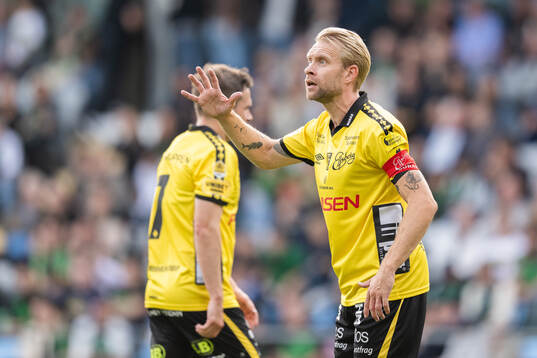 Elfsborgs Johan Larsson reagerar