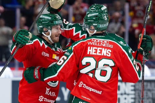 Frölundas Erik Thorell jublar