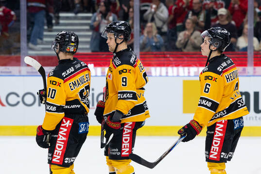 Luleås Einar Emanuelsson, Heikki Liedes och Isac Hedqvist