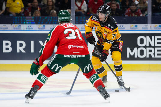 Frölundas Nicklas Lasu och Luleås Anton Levtchi
