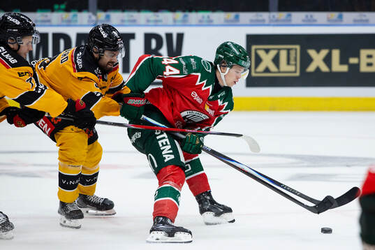 Luleås Frederic Allard och Frölundas Noah Dower Nilsson