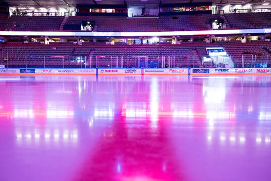 Interiör vy av Saab Arena