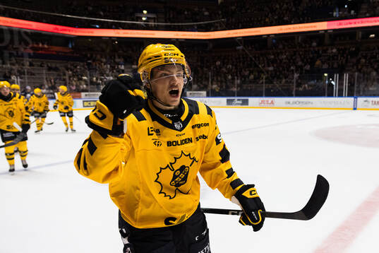 Skellefteås Victor Stjernborg jublar