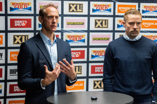 Linköpings tränare Mikael Håkanson och Skellefteås