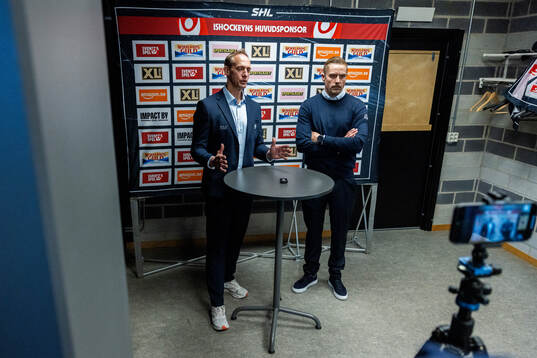 Linköpings tränare Mikael Håkanson och Skellefteås