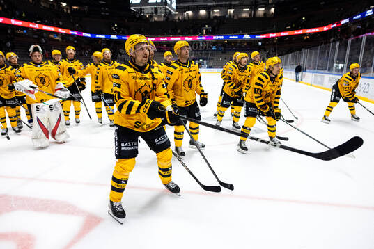 Skellefteås Pär Lindholm jublar med lagkamrater