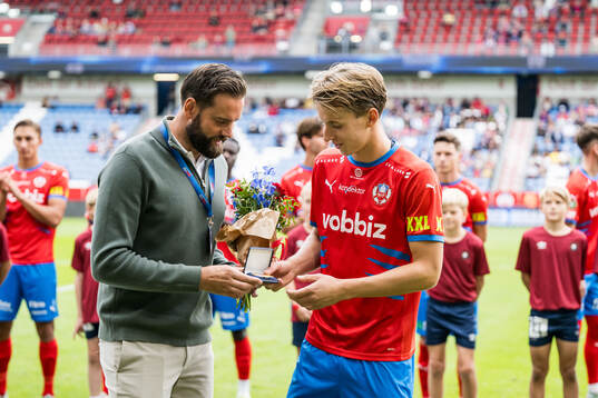 Helsingborg sportsligt ansvarig Mikael Dahlberg och Lukas