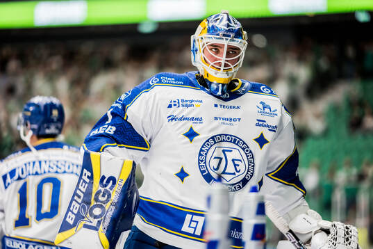 Leksands målvakt Marcus Gidlöf