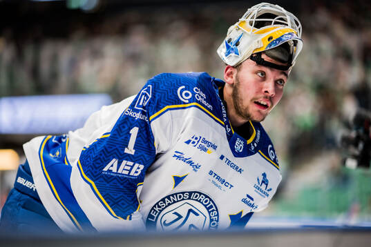 Leksands målvakt Marcus Gidlöf
