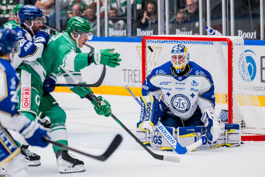 Leksands målvakt Marcus Gidlöf