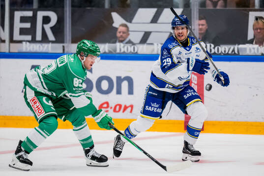 Rögles Karson Kuhlman och Leksands Michael Lindqvist