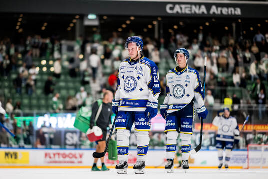 Leksands Kalle Östman och Anton Johansson deppar