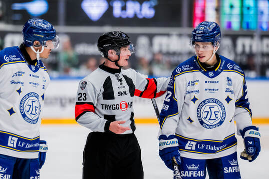 Leksands Jon Knuts och Lukas Vejdemo i samtal med och