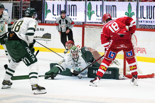 Under ishockeymatchen i SHL mellan Timrå och Färjestad