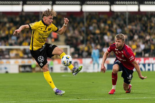 Mjällbys Jeppe Kjaer och Östers Magnus Christensen