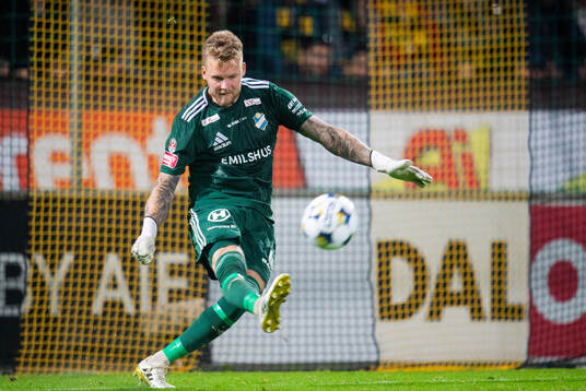 Östers IFs målvakt Robin Wallinder