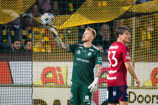 Östers IFs målvakt Robin Wallinder