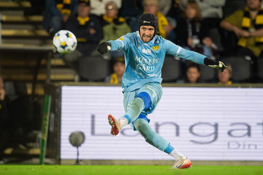 Mjällby AIFs målvakt Noel Törnqvist