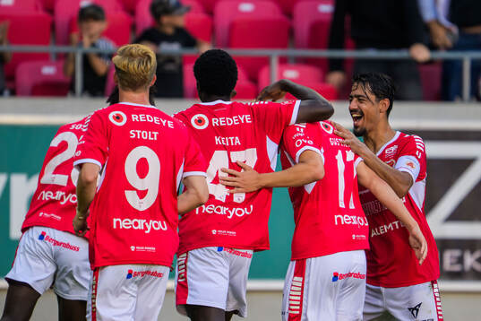 Kalmars Aboubacar Keita jublar och Carl Gustafsson