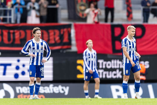IFK Göteborgs Kolbeinn Thordarson och David Kruse deppar