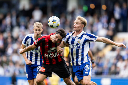 Brommapojkarnas Kevin Ackermann och IFK Göteborgs Max