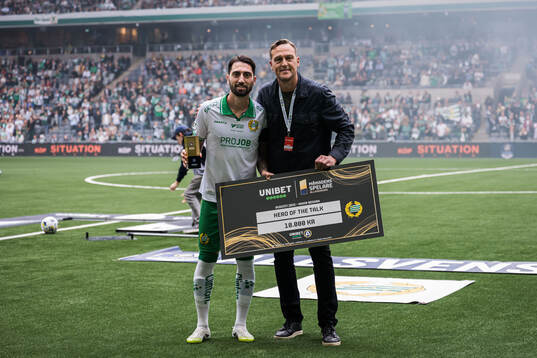 Hammarbys Nahir Besara får pris som månadens spelare