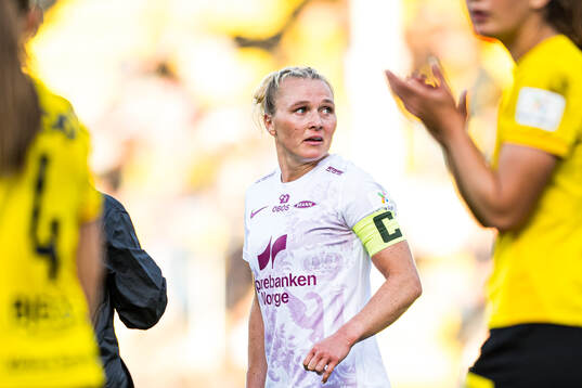 Karoline Haugland of Brann looks dejected