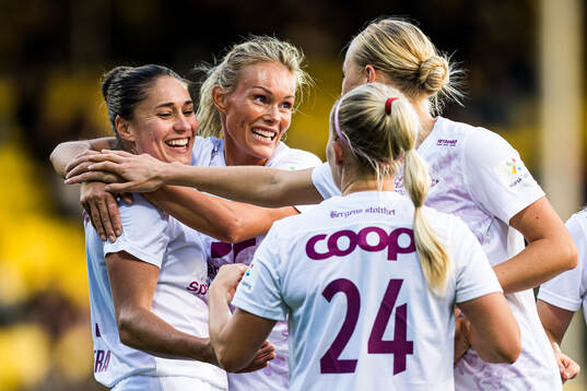 Brenna Lovera of Brann celebrates