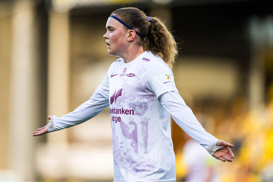 Signe Gaupset of Brann looks dejected
