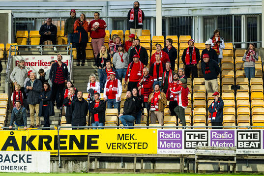 Spectators in the stands
