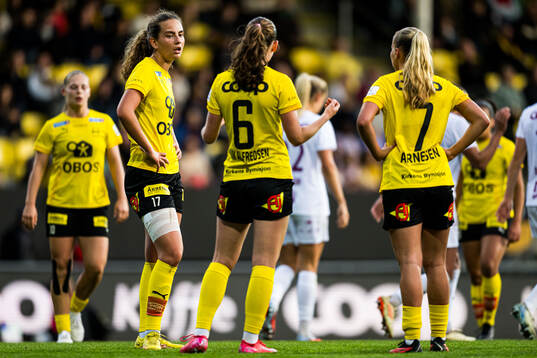 Sarah Tofft of LSK Kvinner looks dejected