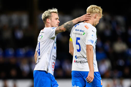 Värnamos Kent-Are Antonsen och Victor Larsson  deppar