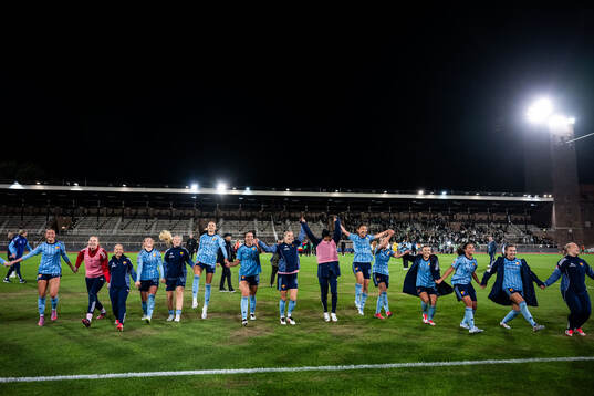 Djurgårdens spelare jublar