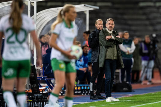 Hammarbys tränare Martin Sjögren deppar