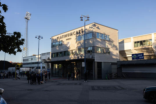 Exteriör vy av Platinumcars Arena
