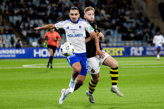 IFK Norrköpings Moutaz Neffati och AIKs Eskil Edh
