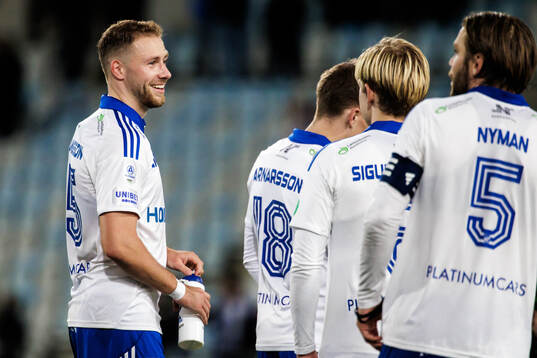 IFK Norrköpings Kevin Höög Jansson jublar
