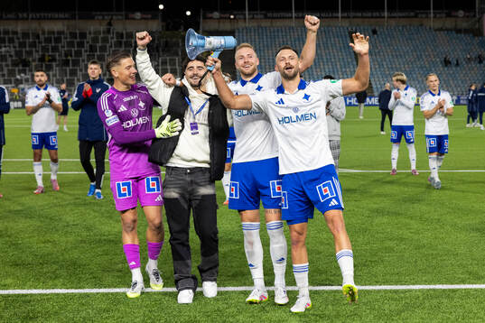 IFK Norrköpings målvakt David Andersson, Ismet Lushaku,