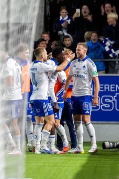 IFK Norrköpings Kevin Höög Jansson jublar