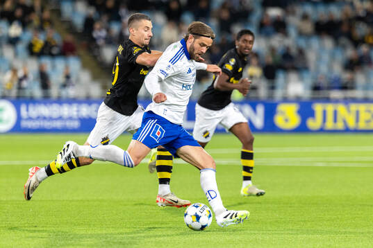 AIKs Dino Besirovic och IFK Norrköpings Christoffer Nyman