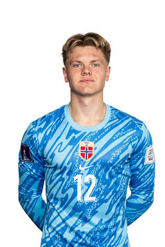 Goalkeeper Magnus Brøndbo of the Norwegian under-20