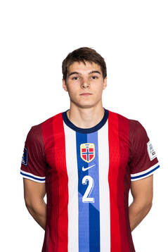 Luca Høyland of the Norwegian under-20 national football