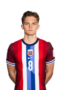 Gustav Nyheim of the Norwegian under-20 national football