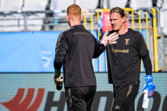 Goalkeeper Joakim Persson and Goalkeeper Johan Dahlin