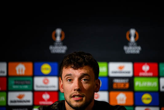 Colin Rösler of Malmö FF at a press conference