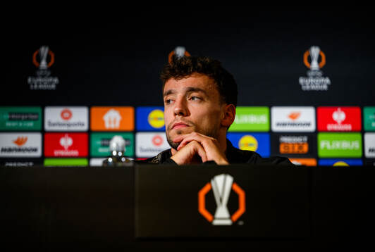 Colin Rösler of Malmö FF at a press conference