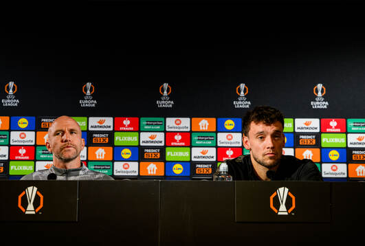 Head coach Henrik Rydström and Colin Rösler of Malmö FF