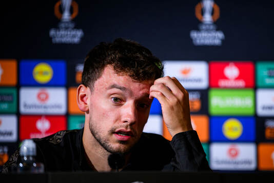 Colin Rösler of Malmö FF at a press conference